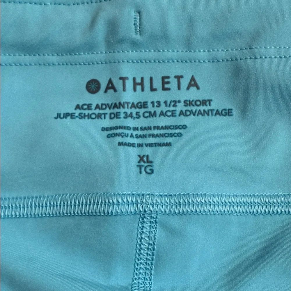 Athleta Women’s Ace Advantage Light Blue Skort - Picture 2 of 2